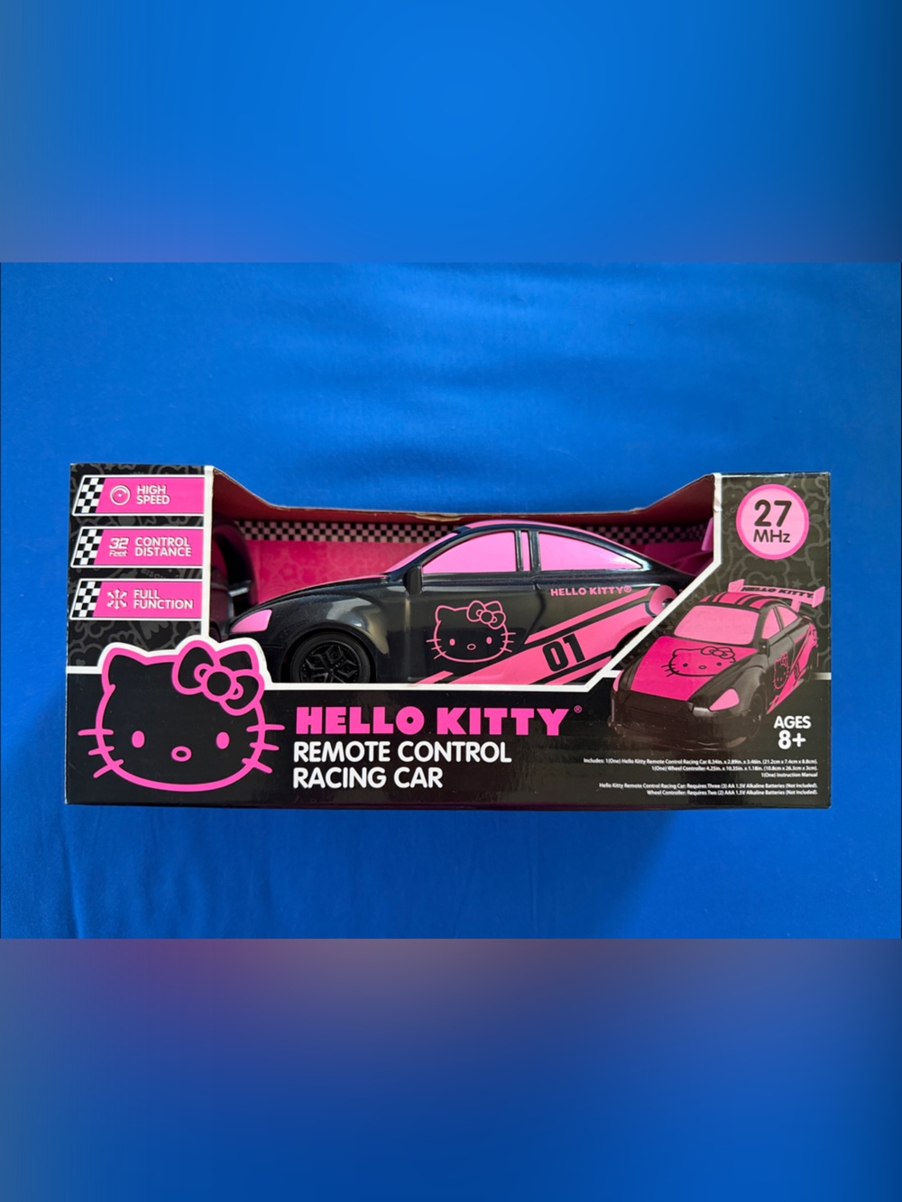 Hello Kitty Black and Pink Remote Control Racing Car